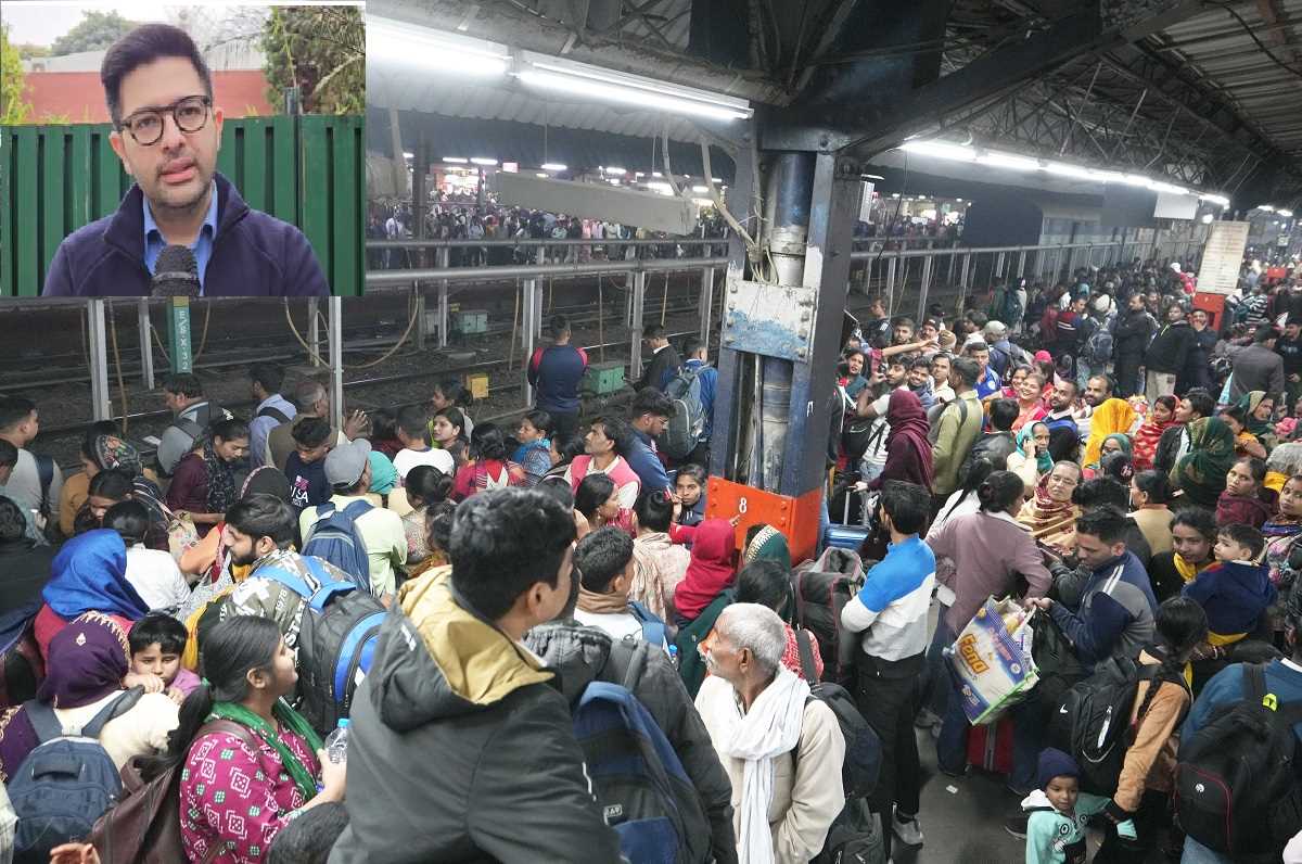 कुप्रबंधन और बुनियादी ढांचे की कमी के कारण हुई नई दिल्ली रेलवे स्टेशन पर भगदड़ : राघव चड्ढा